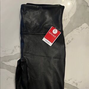 SPANX Shiny Black Leggings